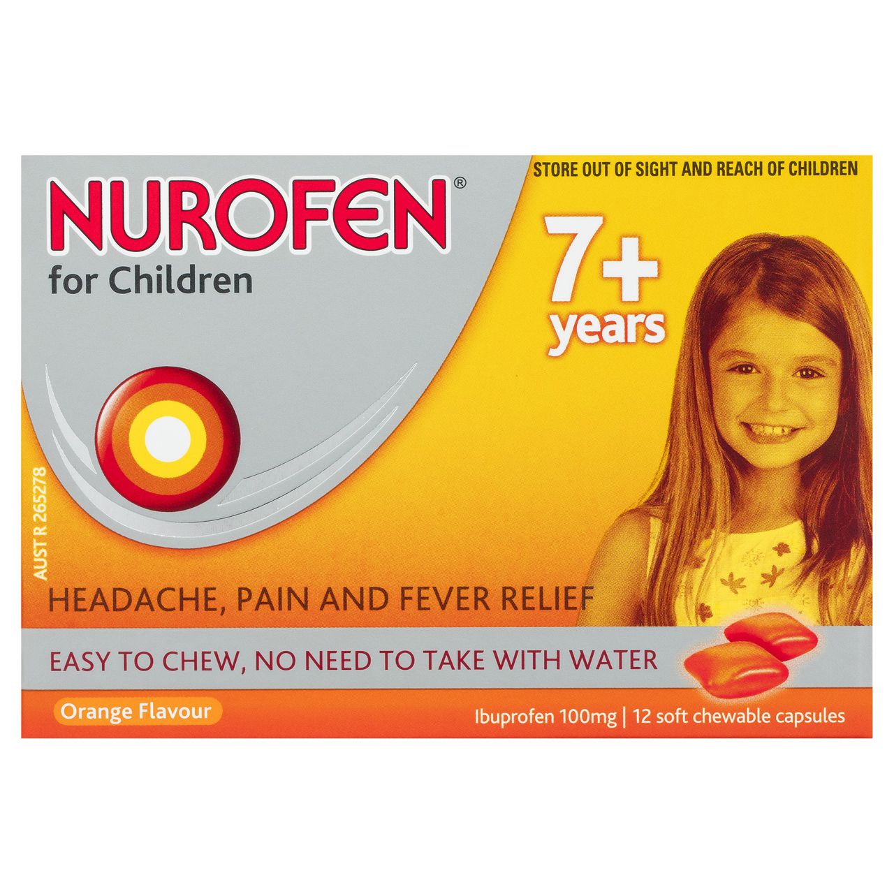Nurofen for Children Soft Chewable Capsules Pain Relief Nurofen